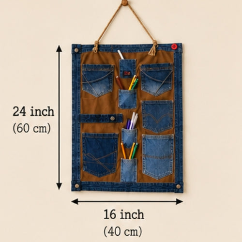 Denim Docket — Upcycled Wall Organiser