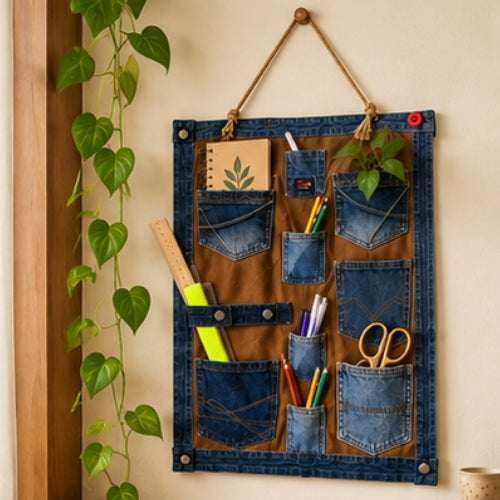 Denim Docket — Upcycled Wall Organiser