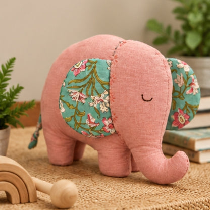 Ellie — Upcycled Elephant Plush