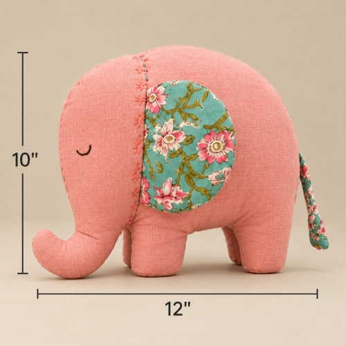 Ellie — Upcycled Elephant Plush